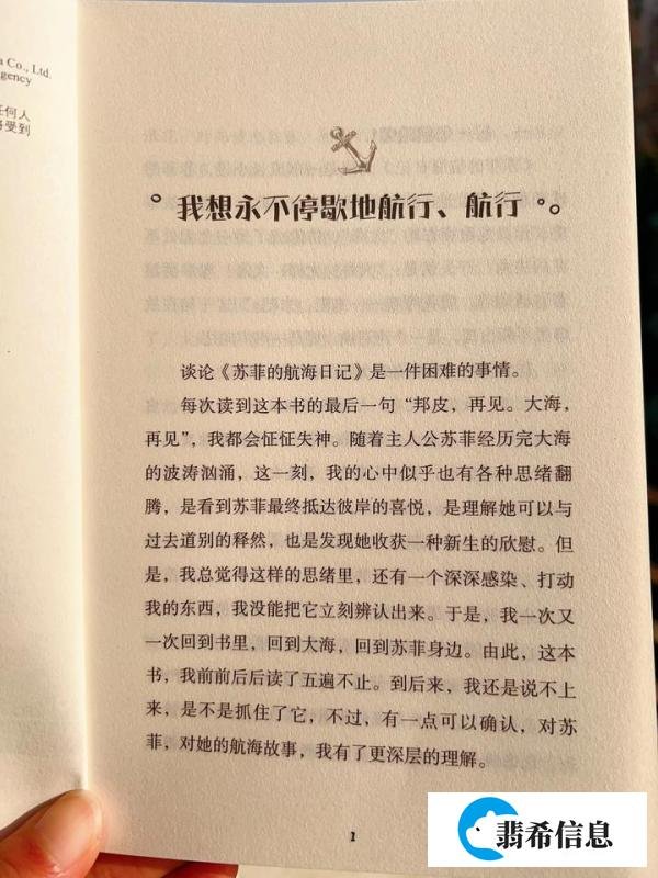《苏菲的航海日记》:一次心灵与大海的双重冒险