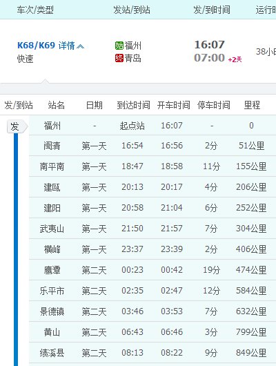k68次列车在青岛火车北站停车吗