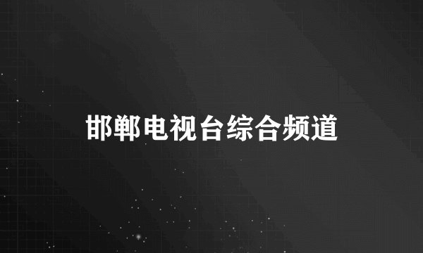 邯郸电视台综合频道