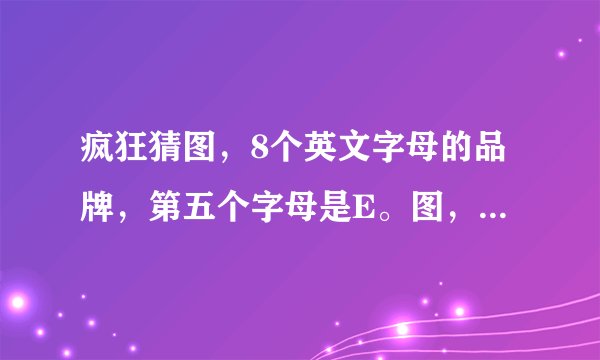 疯狂猜图，8个英文字母的品牌，第五个字母是E。图，看上去像网格装的桌布