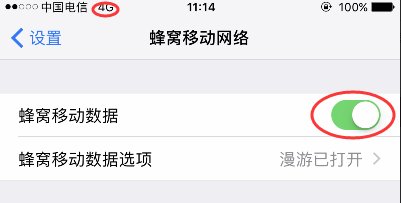 苹果手机如何设置移动数据网络