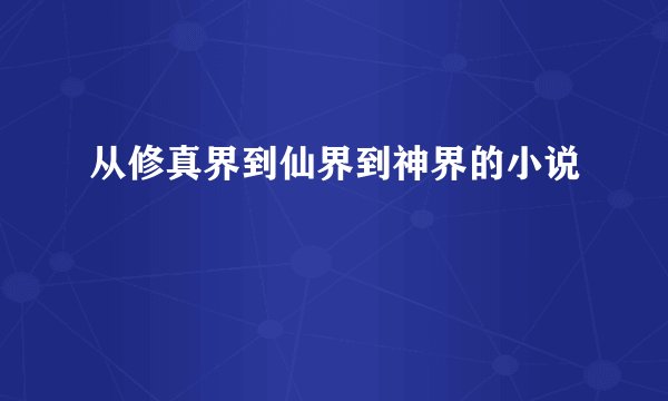 从修真界到仙界到神界的小说