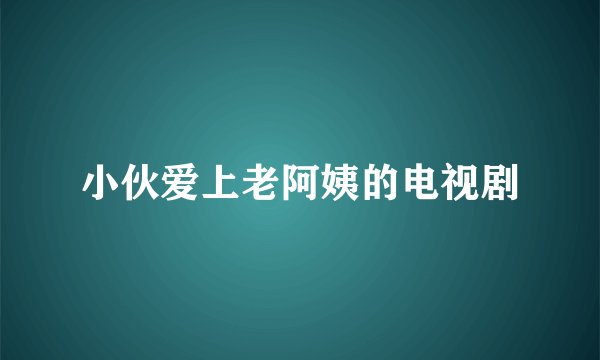 小伙爱上老阿姨的电视剧
