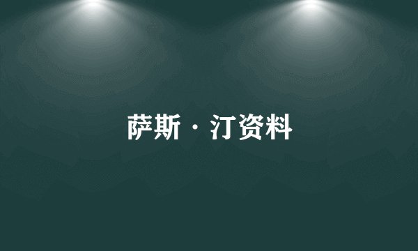 萨斯·汀资料