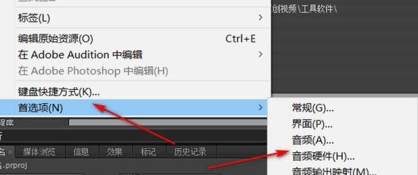 PR没有任何输入声道 如何开启麦克风录音