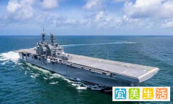 美两栖攻击舰再进南海，号称小航母，可载20架F35战机，威胁多大？
