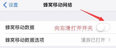 苹果手机如何设置移动数据网络