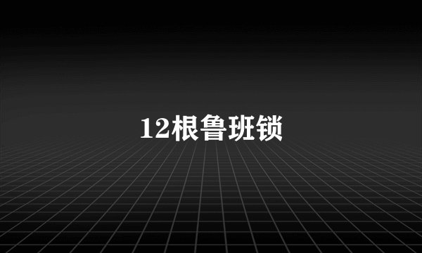 12根鲁班锁