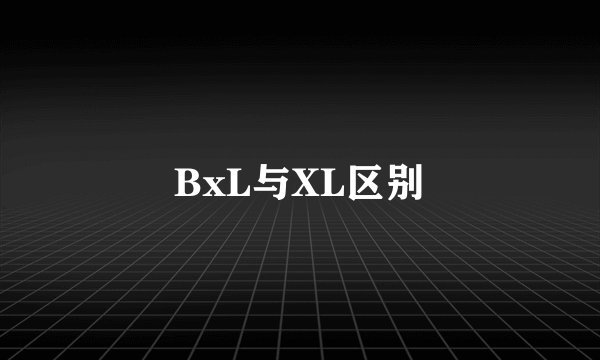 BxL与XL区别