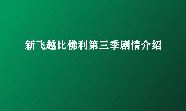 新飞越比佛利第三季剧情介绍