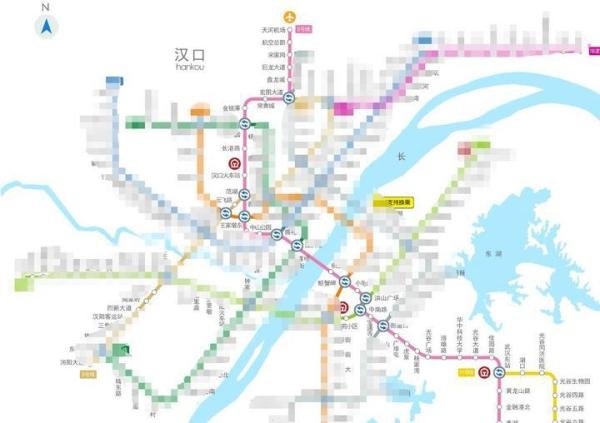 武汉地铁2号线最新线路图