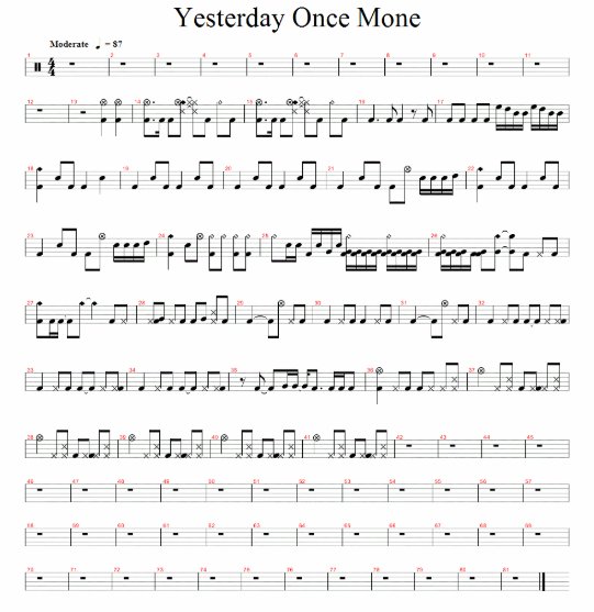 《昔日重来》的中英文歌词