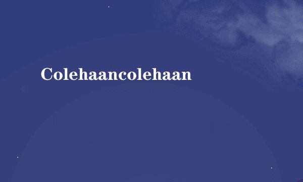 Colehaancolehaan