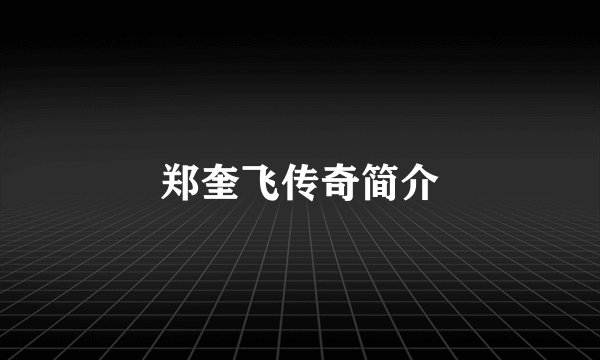 郑奎飞传奇简介