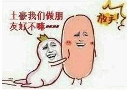 土豪我们做朋友吧，这句话什么意思