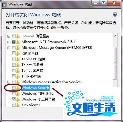 彻底禁用searchindexer.exe删除Windows Search