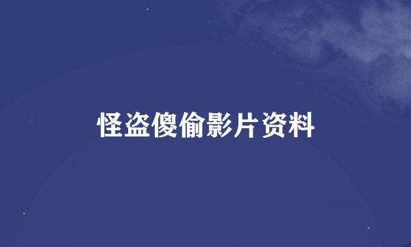 怪盗傻偷影片资料