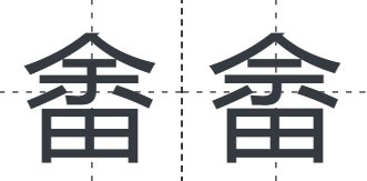 上面余下面田是什么字