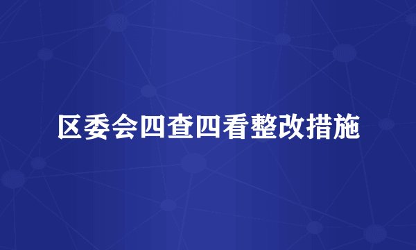 区委会四查四看整改措施