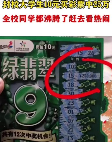 武汉一大学生在校买彩票中25万，彩票站关停，二者是否有关联？