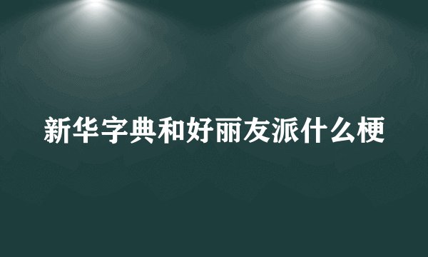 新华字典和好丽友派什么梗