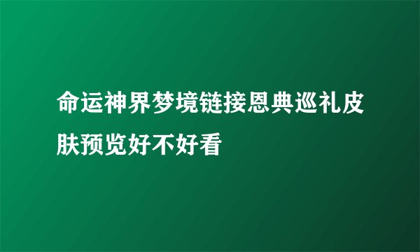 命运神界梦境链接恩典巡礼皮肤预览好不好看