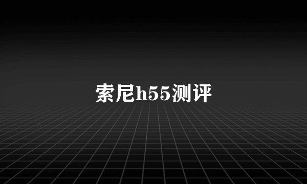 索尼h55测评