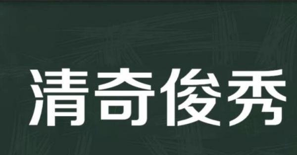 清奇俊秀是什么意思 清奇俊秀是什么意思