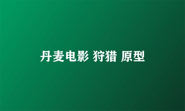 丹麦电影 狩猎 原型