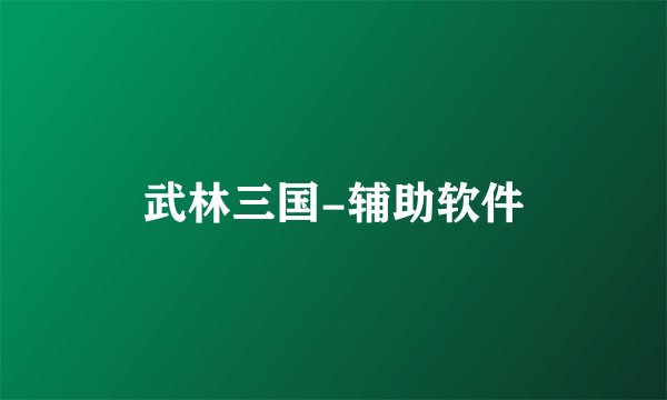 武林三国-辅助软件