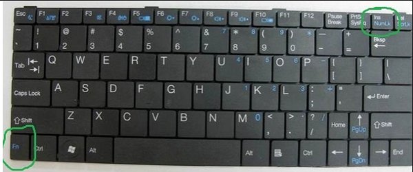 nec笔记本键盘有些字母键变成了数字键怎么办？