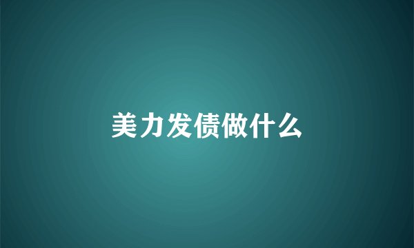 美力发债做什么