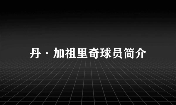 丹·加祖里奇球员简介