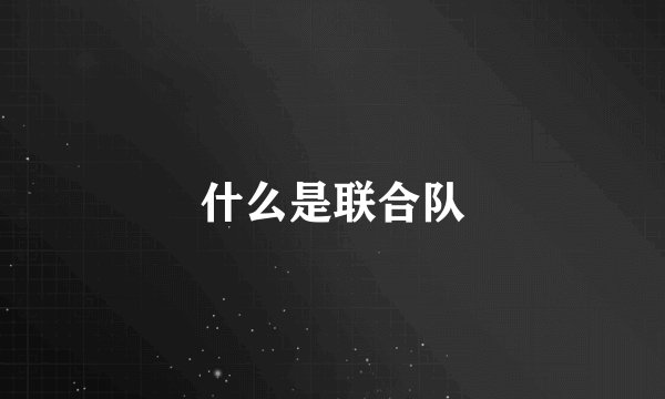 什么是联合队