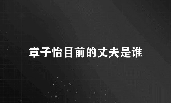 章子怡目前的丈夫是谁