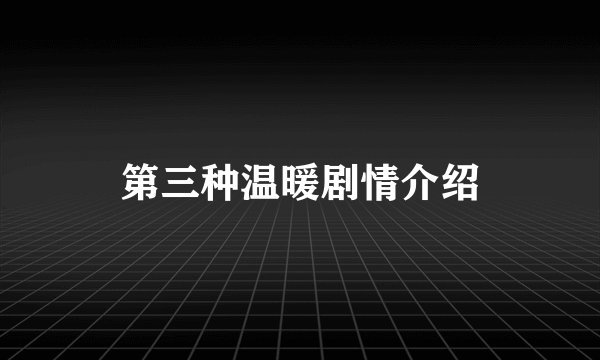 第三种温暖剧情介绍