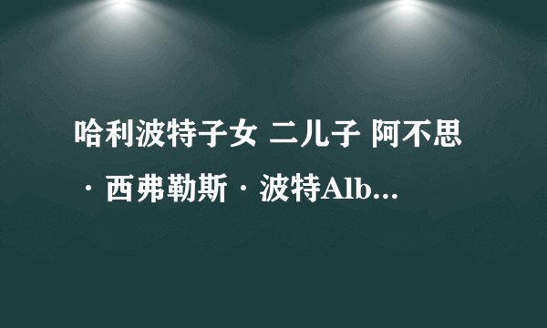哈利波特子女 二儿子 阿不思·西弗勒斯·波特AlbusSeverusPotter