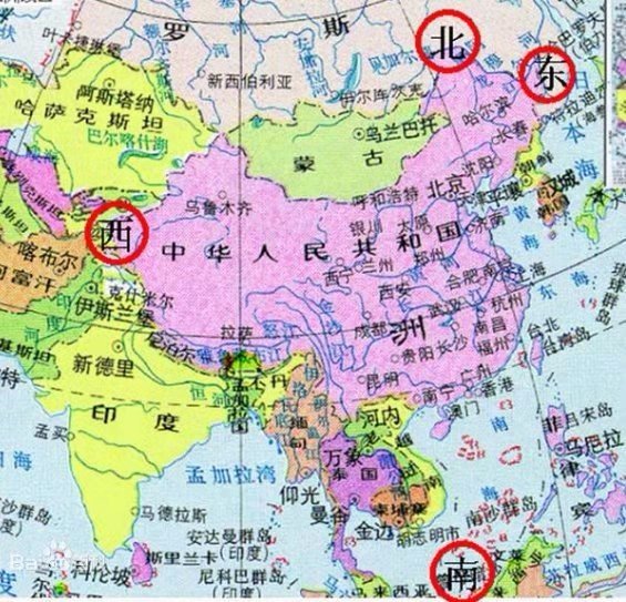 赤道在中国哪个位置?