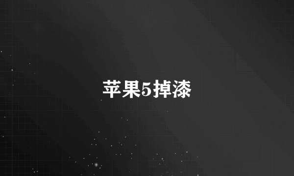 苹果5掉漆