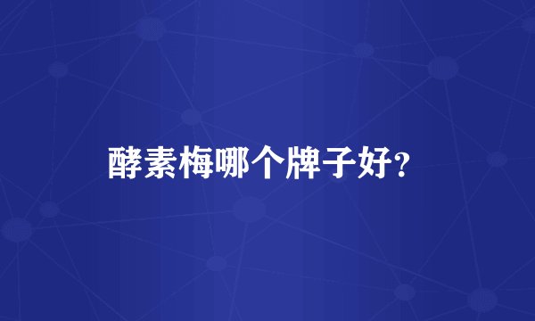 酵素梅哪个牌子好?