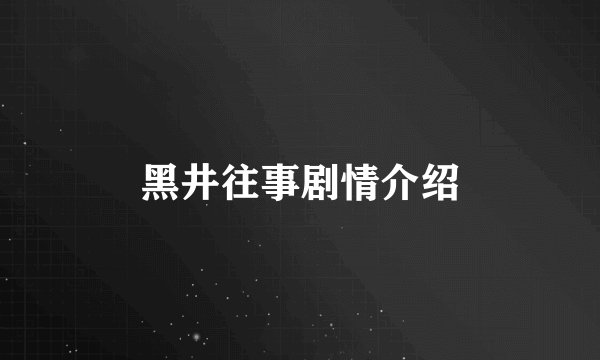 黑井往事剧情介绍
