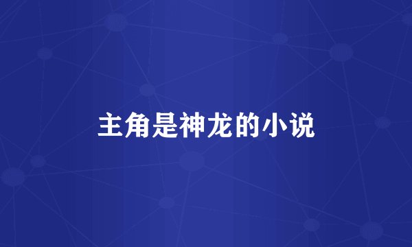 主角是神龙的小说
