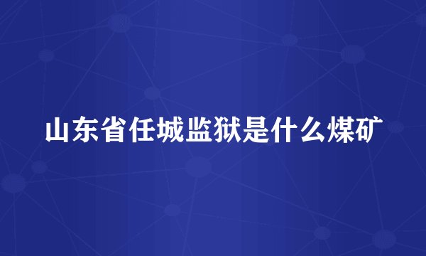 山东省任城监狱是什么煤矿