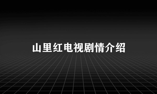 山里红电视剧情介绍