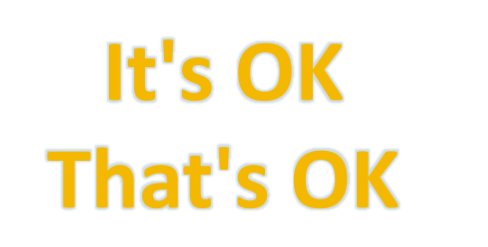 it's ok还是that's ok
