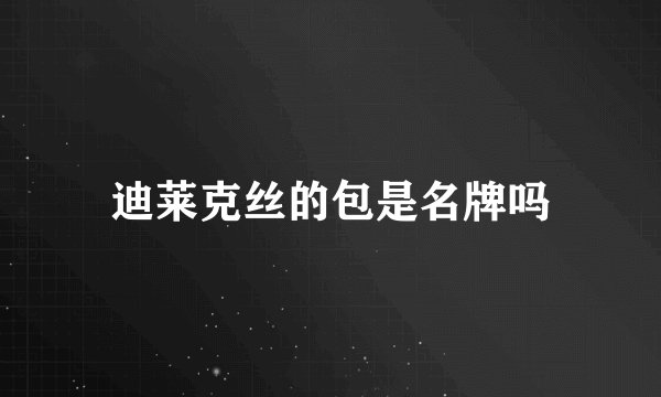 迪莱克丝的包是名牌吗