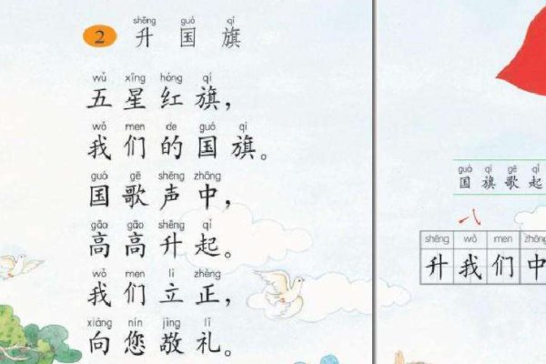 《升国旗》课本原话是怎么说的？