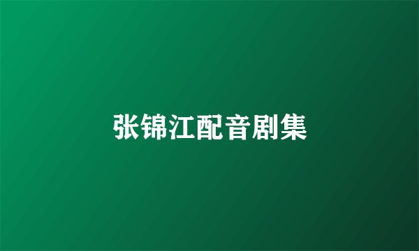 张锦江配音剧集