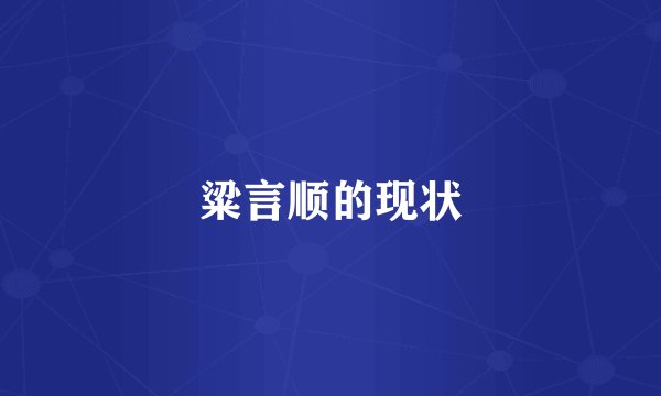 粱言顺的现状
