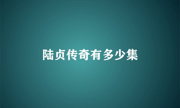 陆贞传奇有多少集